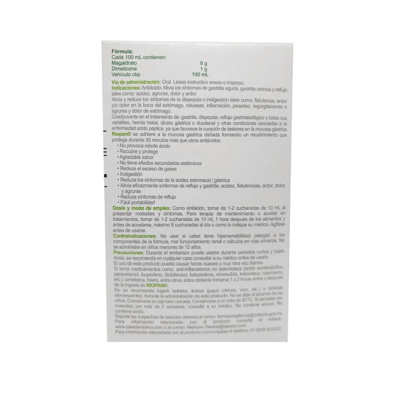 Riopan Gel 8g / 1g 250 Mililitro image number null
