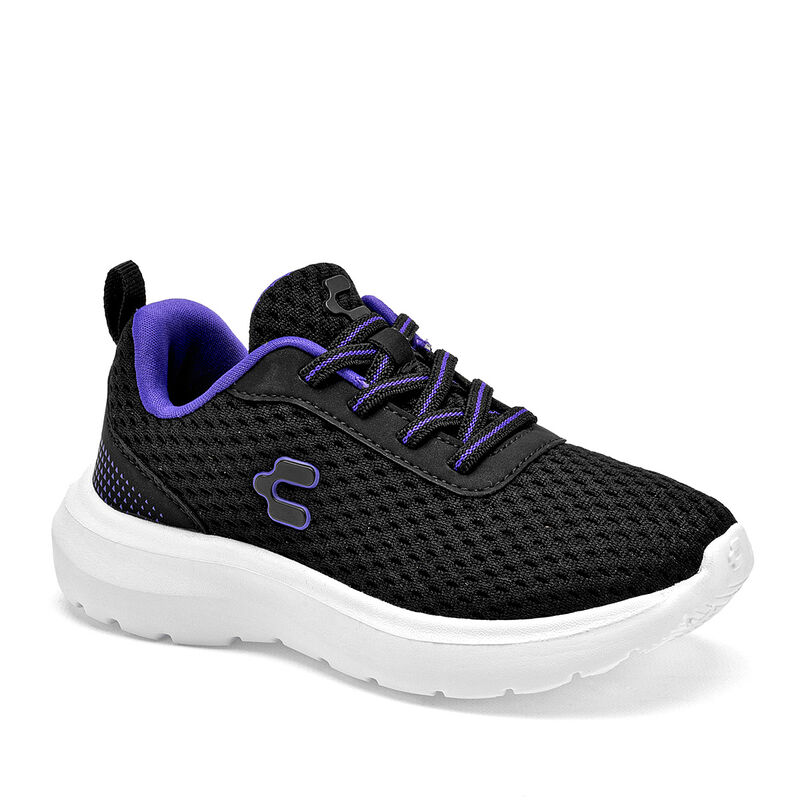 Charly tenis deportivo para ni&ntilde;a negro cod 1396... image number null