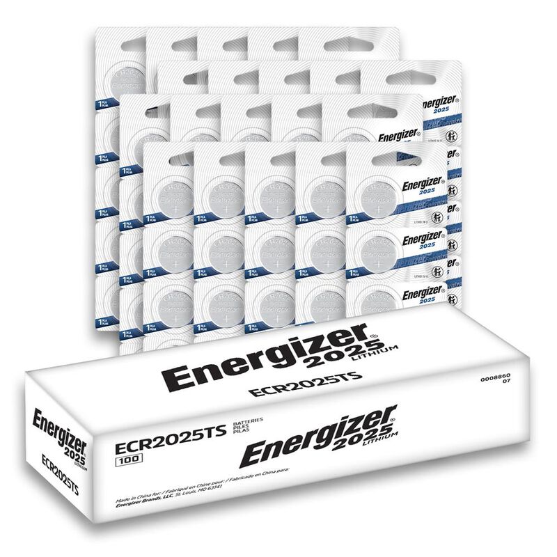 100 Pilas Energizer de Bot&oacute;n 2025 Tira con 5 image number null