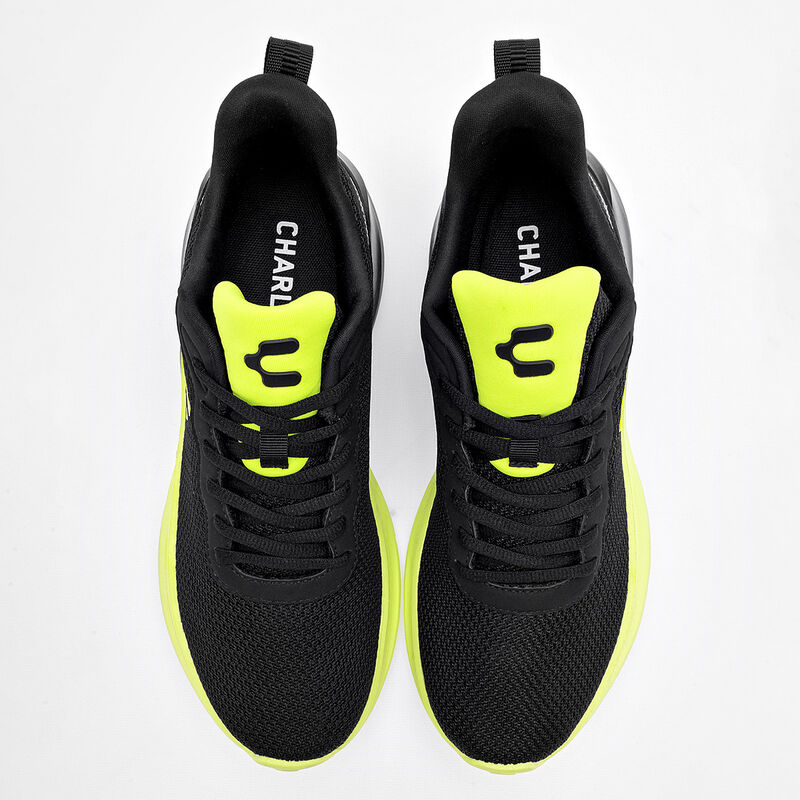 Charly Tenis deportivo para hombre negro verde,... image number null