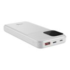 Power Bank de 10,000 mAh PD 20 W / QC 18 W con 1 salida USB C, 1 salida USB y cables integrados USB