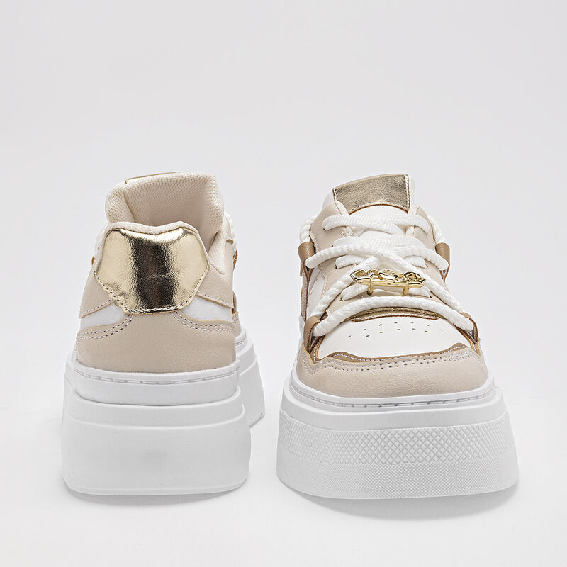 Moramora Tenis urbano para mujer blanco latte o... image number null