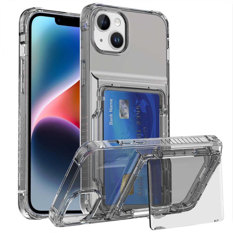 Funda TEKKU TPU Tarjetero para iPhone 15 Humo image number null