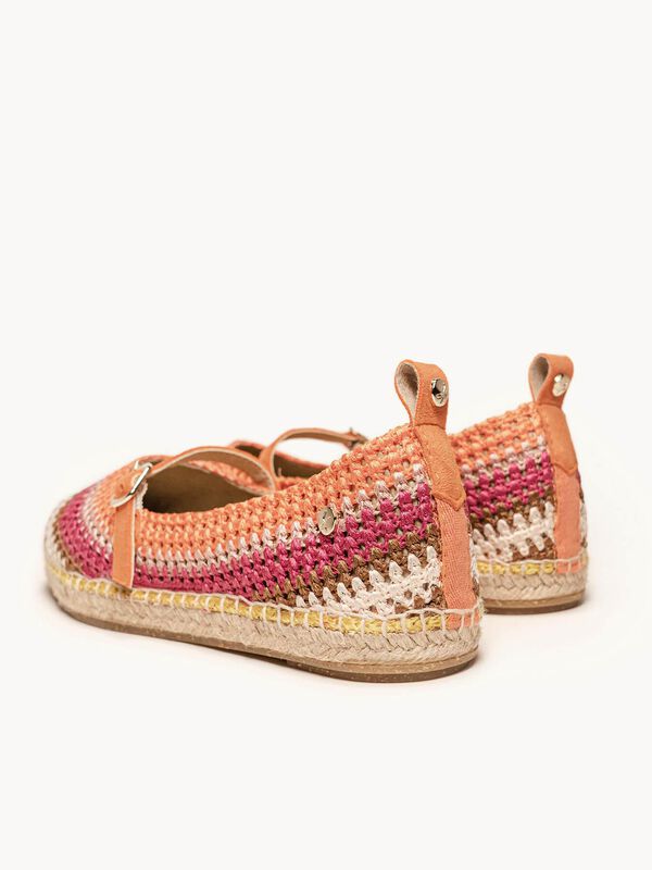 Campanilla Crochet Rayas Naranja image number null