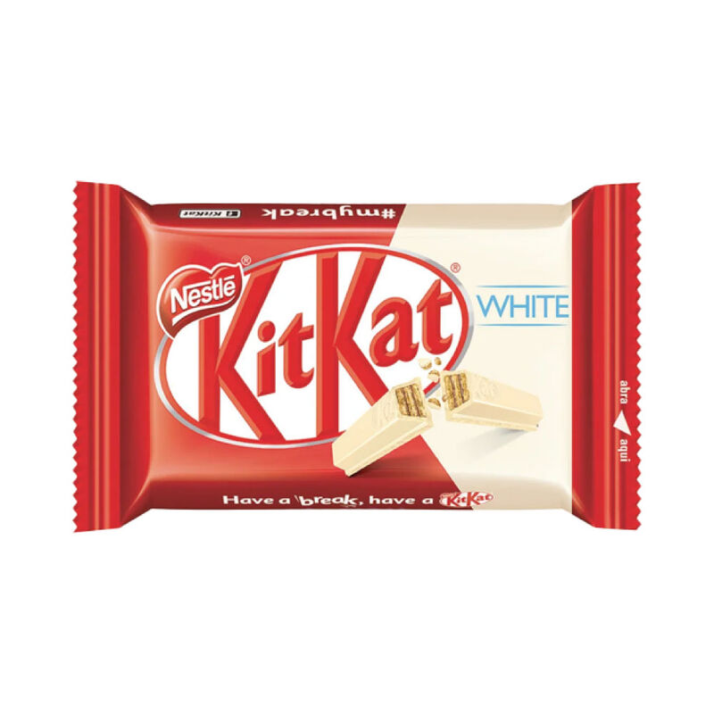 KIT KAT WHITE 4 FINGERS 41.5G image number null