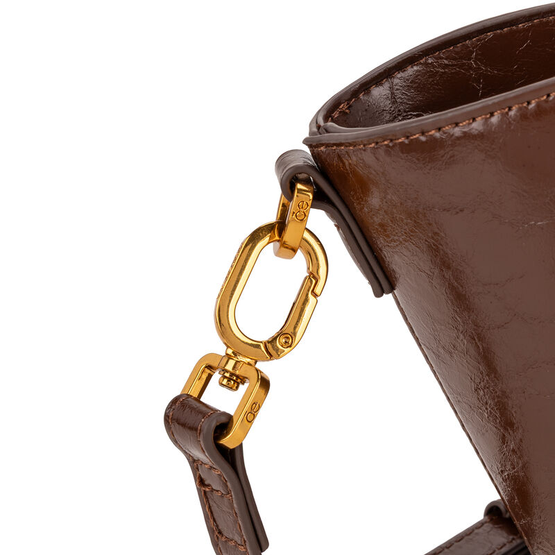 Bolsa Tote Chica Con Pouch Color Caf&eacute; image number null