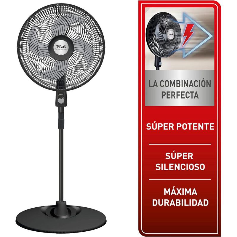 VENTILADOR PEDESTAL T-FAL VE2910X0 18 PUL PLAST... image number null