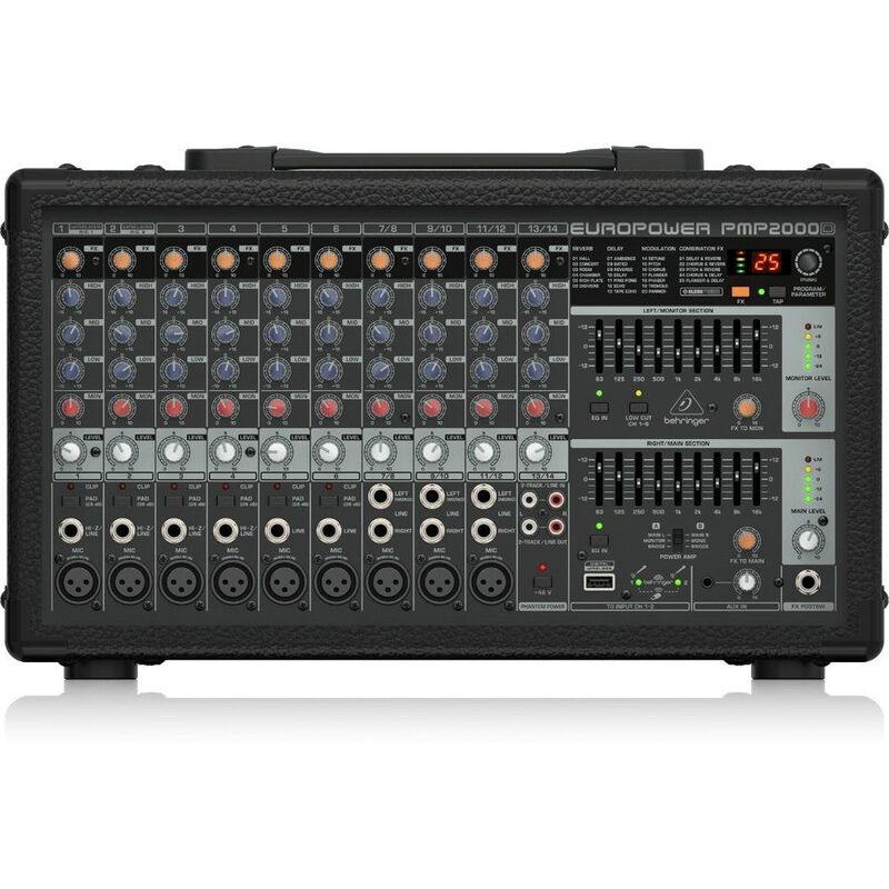 Behringer Pmp2000d Consola Amplificada 2000w 14... image number null
