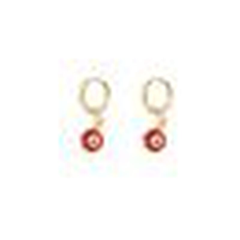 Juego ojitos rojos que incluye aretes colgantes... image number null