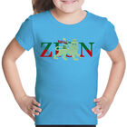 Camiseta Word Art Para Ni&ntilde;a - Zion &middot; One Love - Turquesa