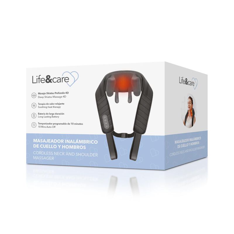 Masajeador de Cuello y Hombros Inal&aacute;mbrico Life... image number null