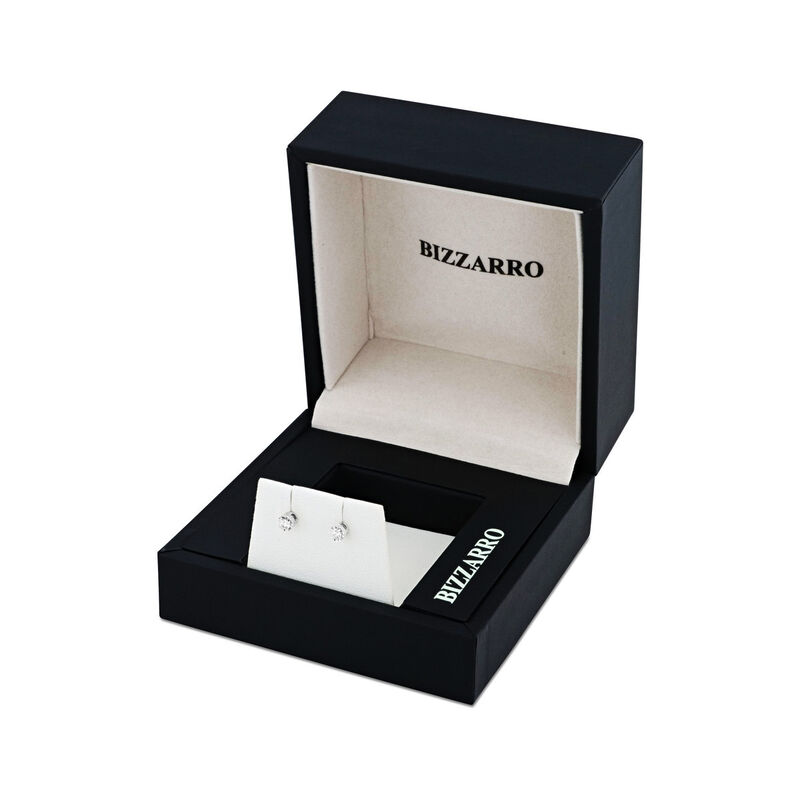 Broqueles De Oro Blanco 14k Con 14pts De Diaman... image number null