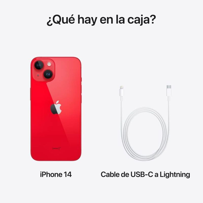 Celular Apple iPhone 14 + 128 GB De 6.7"Rojo Re... image number null