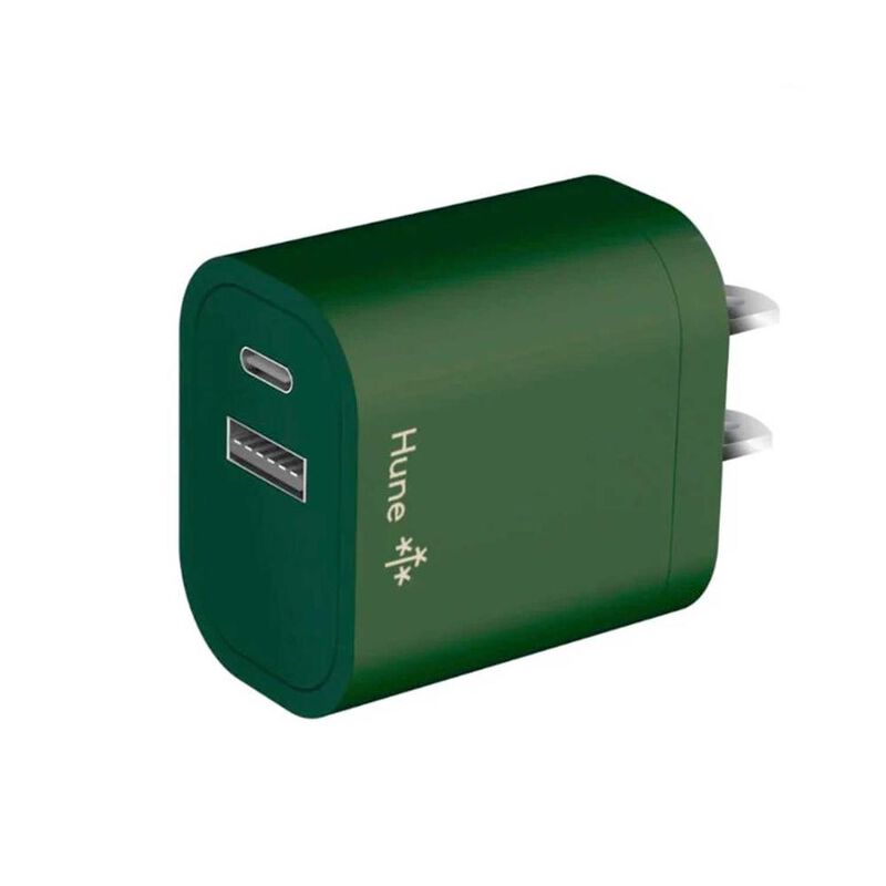 Cargador Rapido HUNE doble salida USB-A y USB-C... image number null