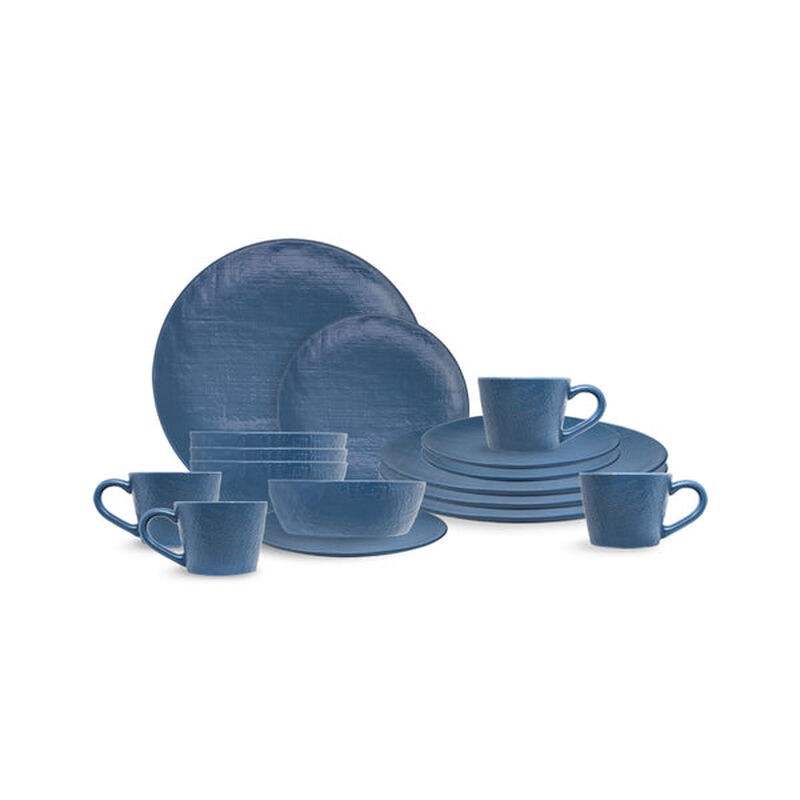 Vajilla Denim Azul Ideen 16 Piezas para 4 Perso... image number null
