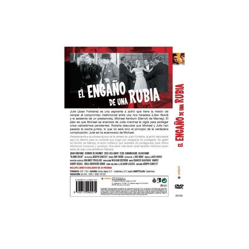 Filmoteca Rko: El Enga&ntilde;o De Una Rubia - Edici&oacute;n... image number null