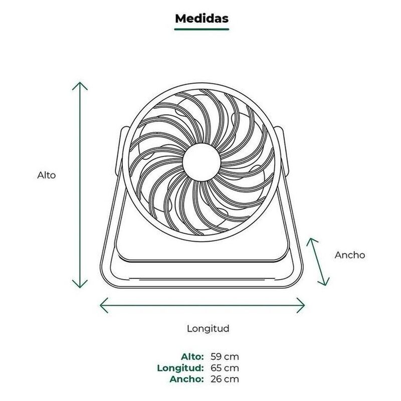 Ventilador De Piso 20 Pulgadas 125 W Circulador... image number null