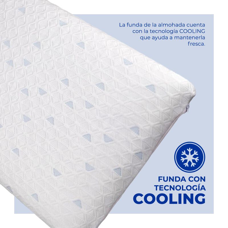 Almohada Double Cool Spring Air De Memoria Con ... image number null