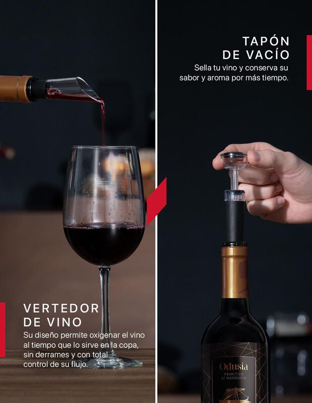 Sacacorchos el&eacute;ctrico Cookify de acero inoxidab... image number null