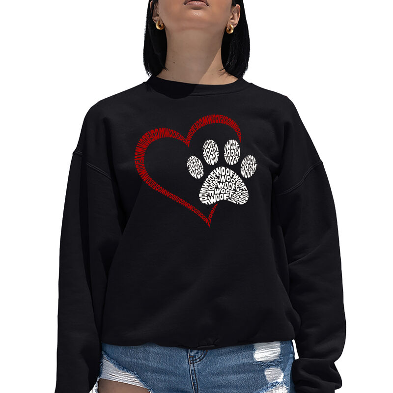 Sudadera De Cuello Redondo Word Art Para Mujer ... image number null