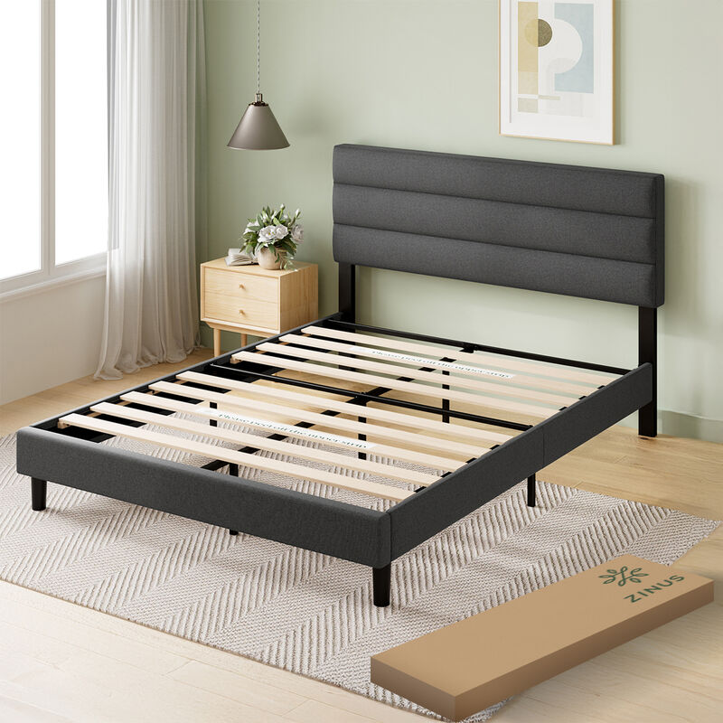 Zinus Piper|base De Cama Matrimonial Con Cabece... image number null