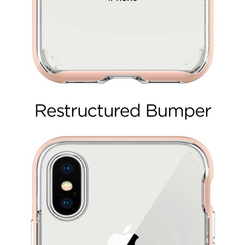 Funda SPIGEN para iPhone X y Xs Neo Hybrid Rose... image number null
