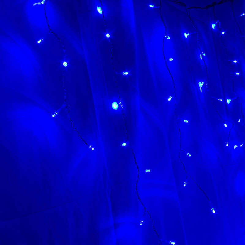 Serie Decorativa Cascada Luz Led Azul Foco Tipo... image number null