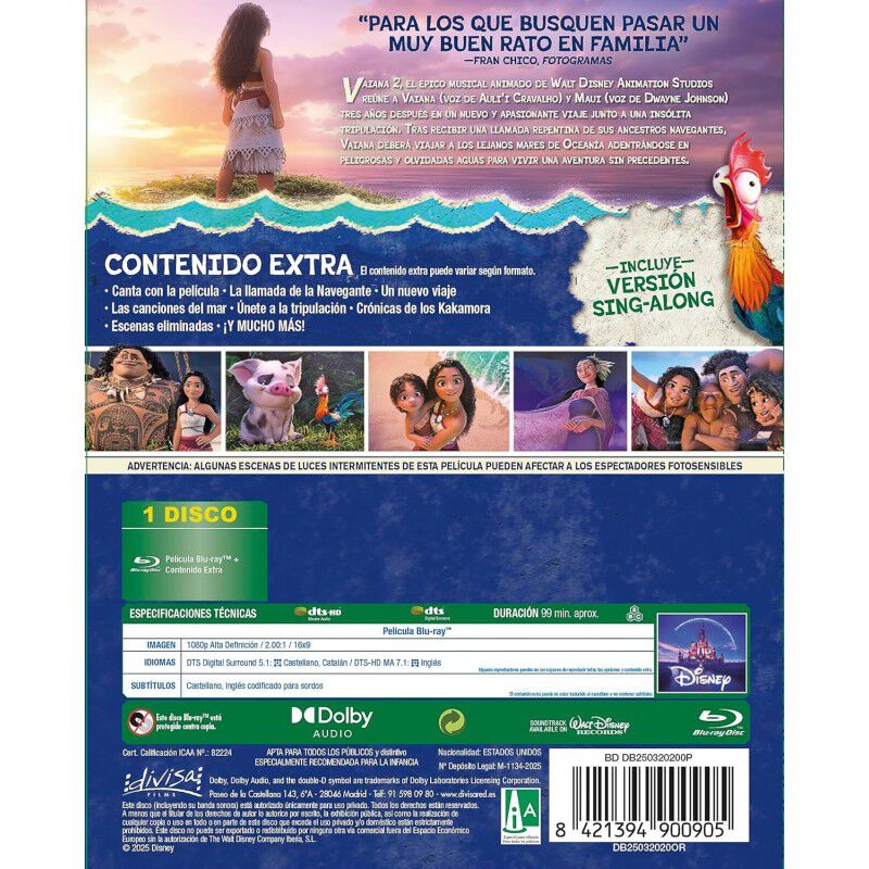 Moana 2 [Blu-ray] (2024) image number null