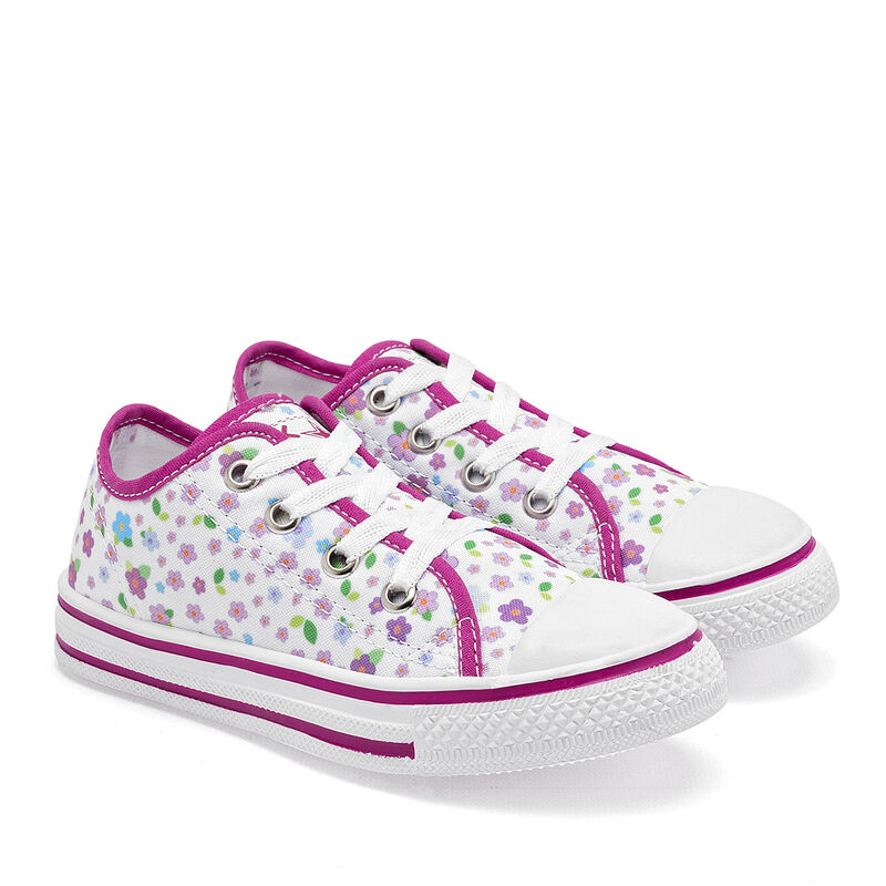Koby Star Tenis urbano para ni&ntilde;a. Blanco fucsia image number null