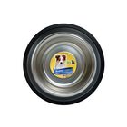 Fancy Pets Plato Ligero De Acero Inoxidable Para Perro Tama&ntilde;o 16 Onzas O 680 Gramos