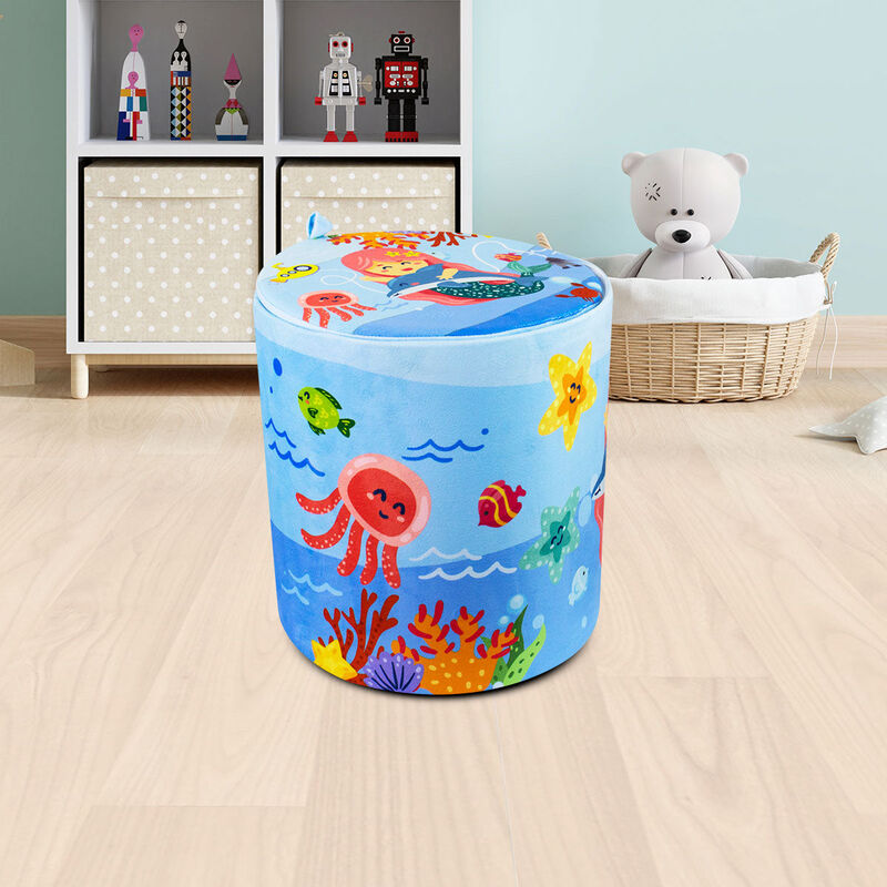 Banquito Cilindro Organizador Bajo del Mar image number null