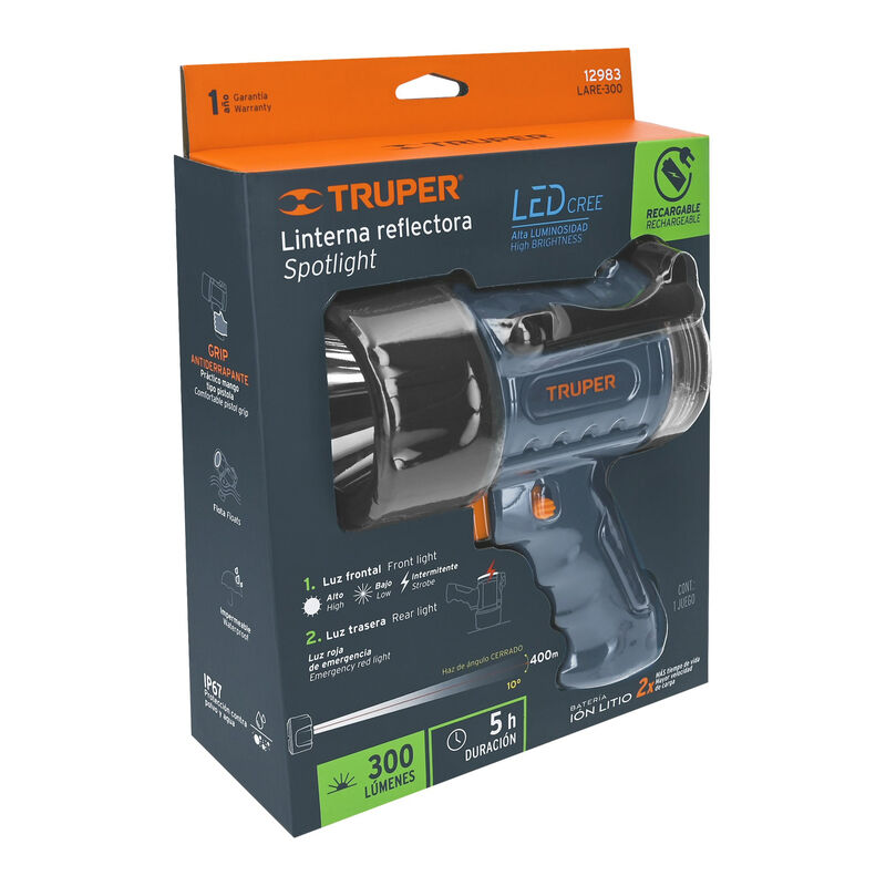 L&aacute;mpara Recargable de Led 300 Lm Alta Potencia ... image number null