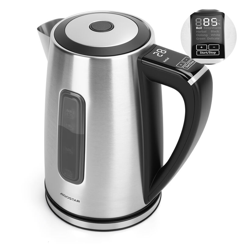 Aigostar Tetera El&eacute;ctrica De Acero Inoxidable 1... image number null
