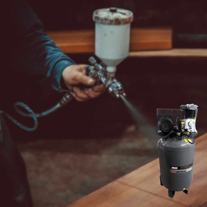 Compresor de Aire Aksi 200 lts 3 HP 2200W - 120... image number null