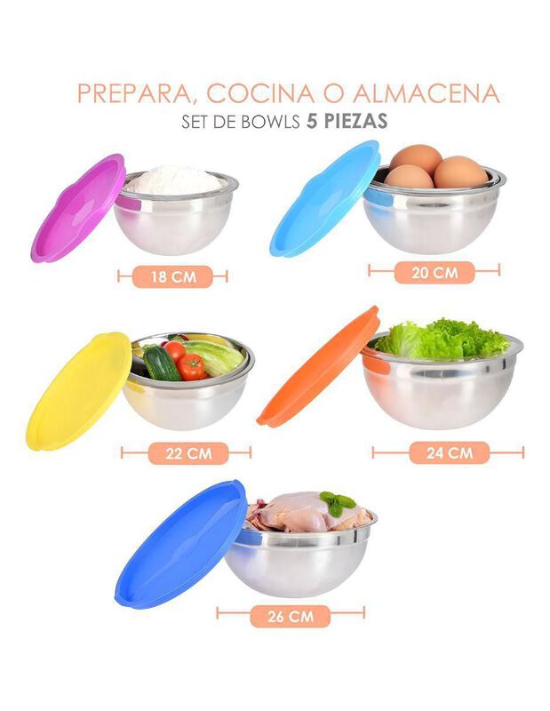 Set Contenedores Pink Brule Delibowl De Acero I... image number null