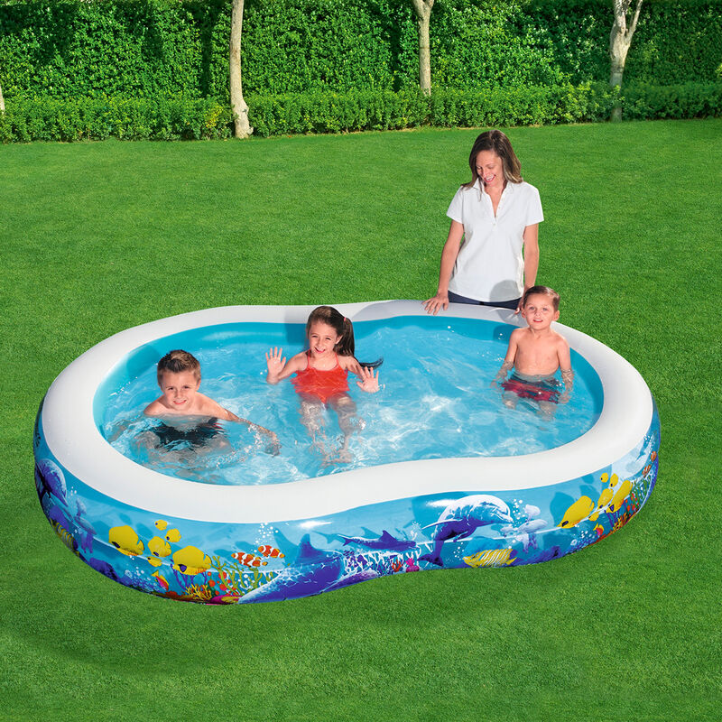 Alberca Inflable 2.62X1.57X46cm Curva 2 Anillos... image number null