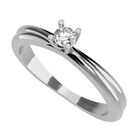 Anillo de Compromiso de 14K con Diamante de Laboratorio 0.20 CT F VS1 Talla 10 ORO BLANCO 14K &ndash; Amore Mio!