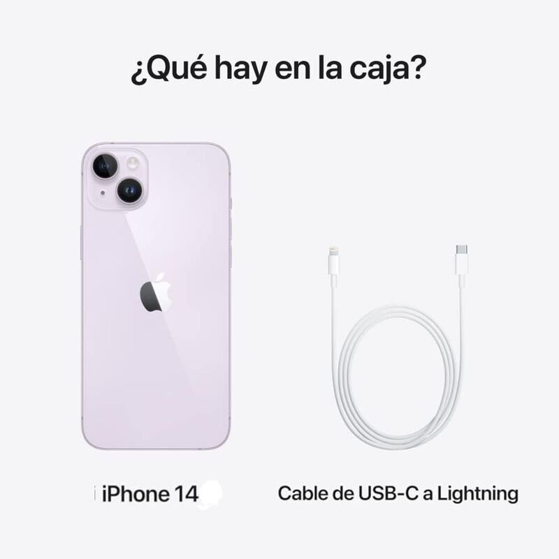 Celular Apple iPhone 14 128 GB Purpura Reacondi... image number null