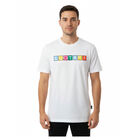 Playera Luqtari en color blanco con logo en let... Playera Luqtari en color blanco con logo en letras horizontales para hombre