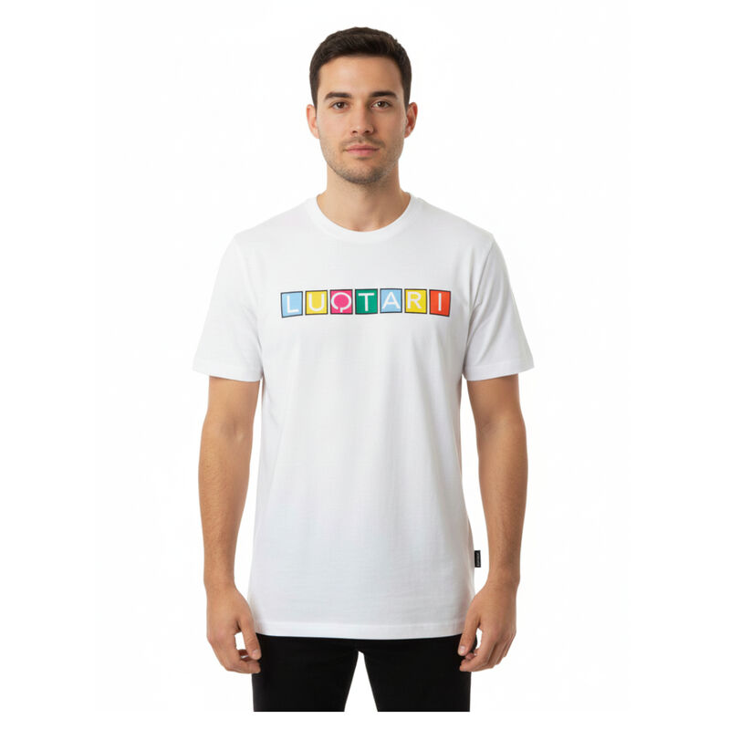 Playera Luqtari en color blanco con logo en let... image number null