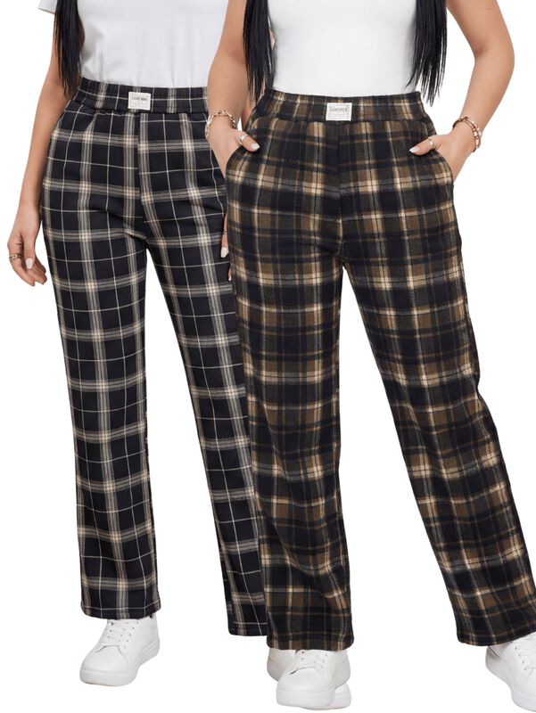 Set 2 Pants De Corte Ancho Malabis Pant-059 Neg... image number null