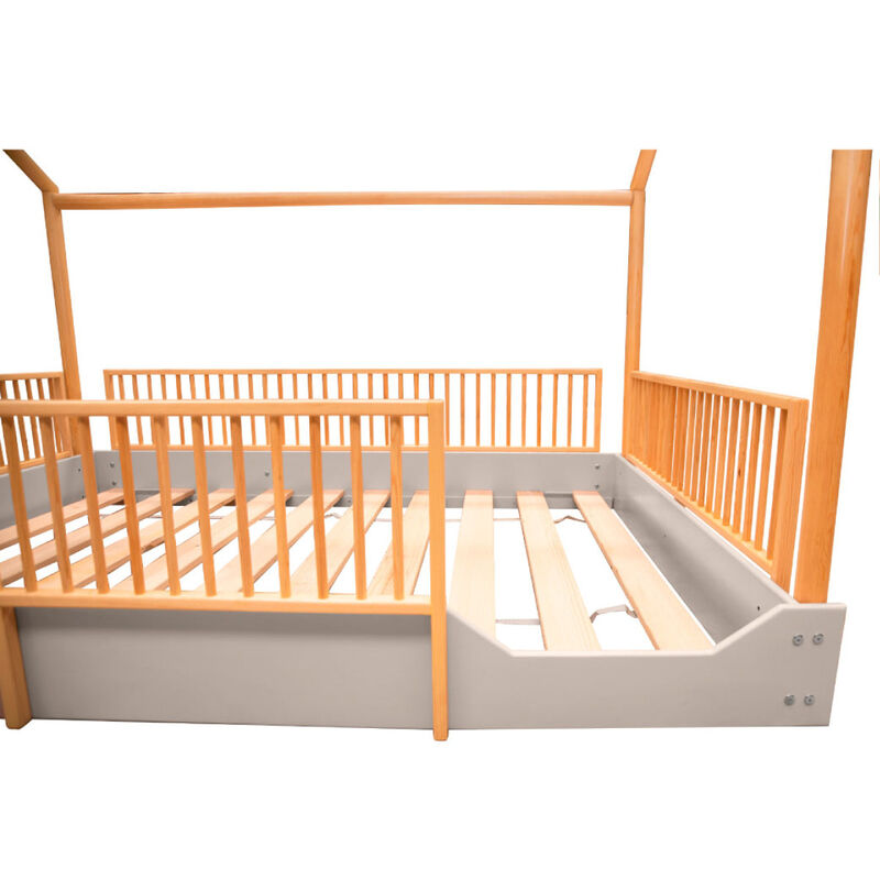 Matrimonial - Cama Casa Montessori de Madera Du... image number null