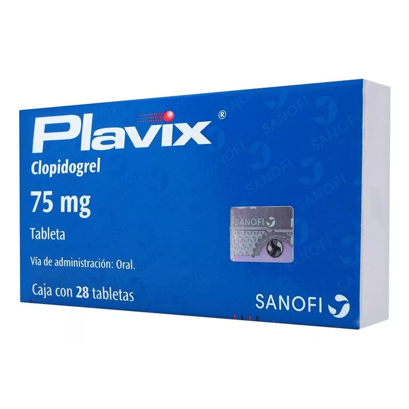Plavix Tabletas 75 Mg, 28 Tabletas image number null