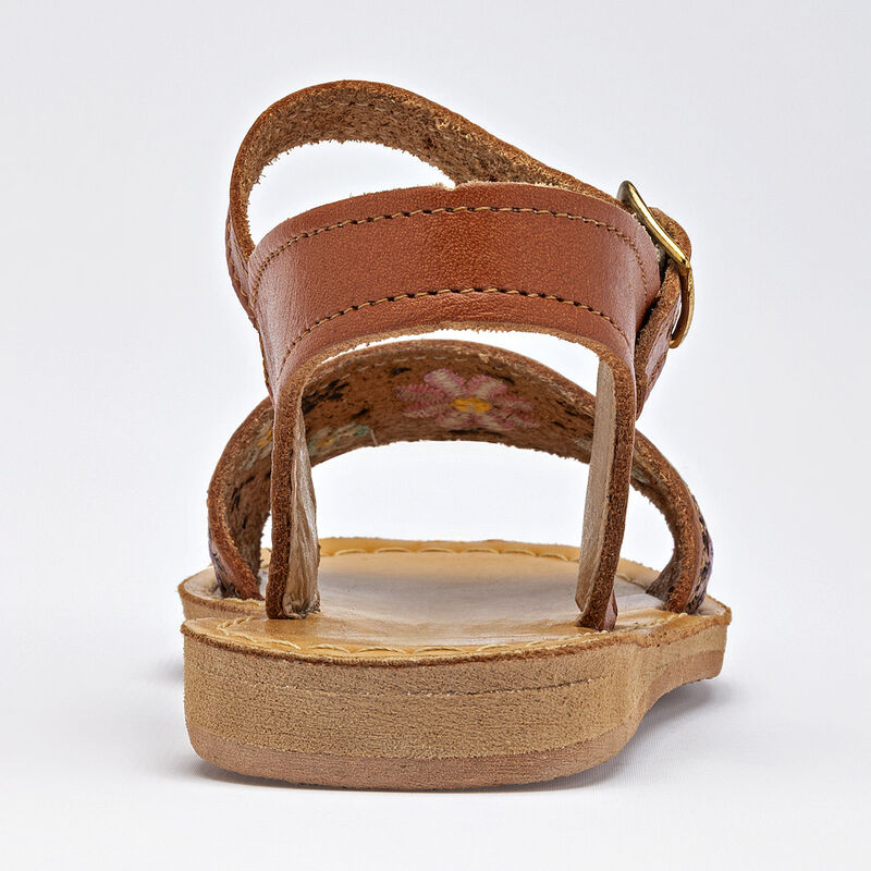 Mora Tierra sandalia para ni&ntilde;a camel multicolor... image number null