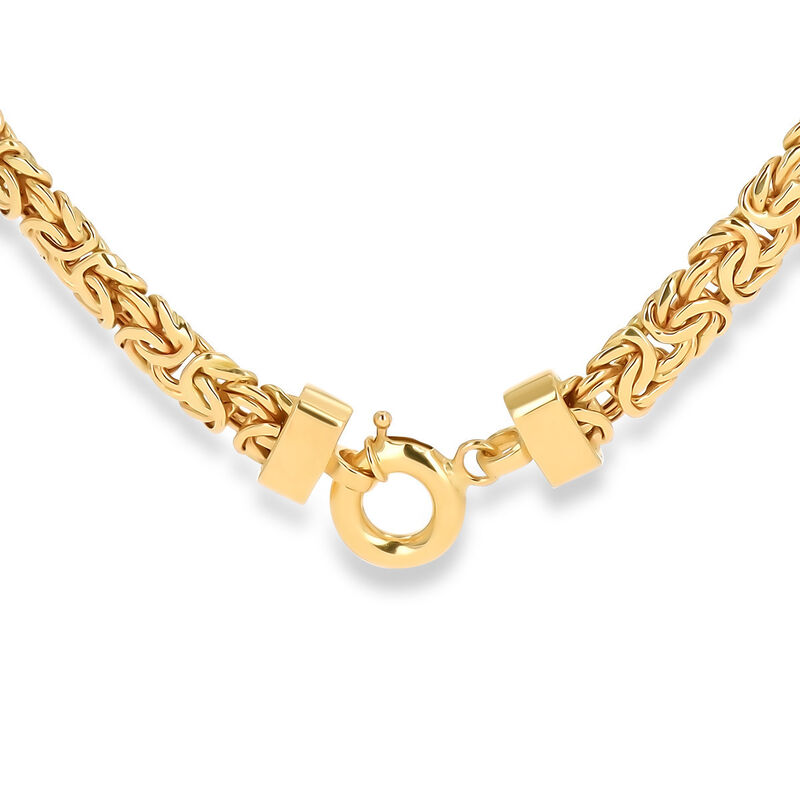 Gargantilla De Jaguar De Oro Amarillo 14K Con Z... image number null