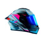Casco Para Motocicleta Axs Sf 501 Plata Plateado Sf 501 L