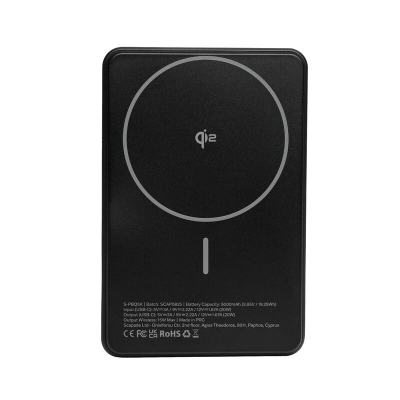 Power Bank MagSafe Qiu 5mA Scapade Negro image number null