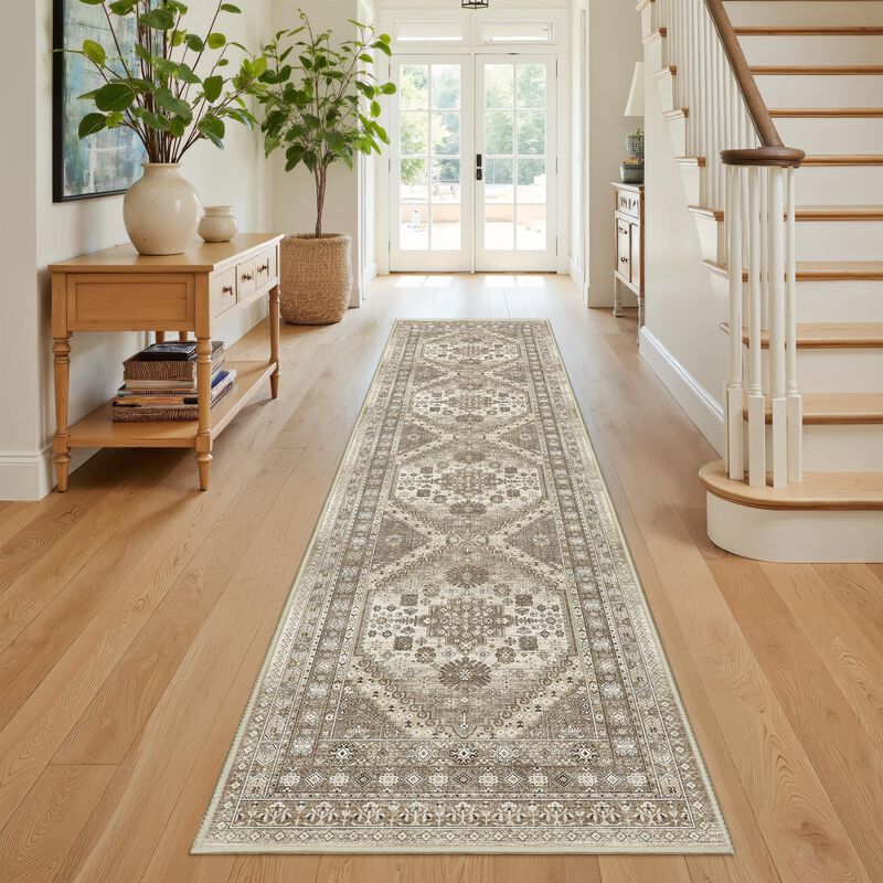 Alfombra Runner Restydon Vintage De 2,4 M X 60 ... image number null