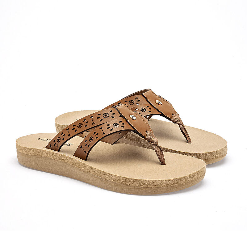 Mosquitos sandalia piso para mujer camel cod 14... image number null