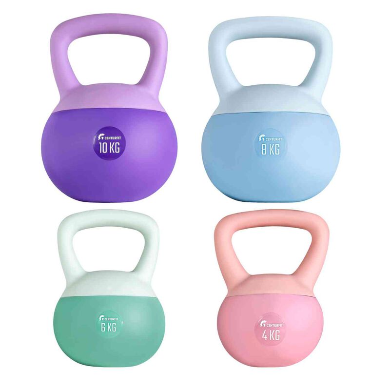Set Kit Pesas Rusas Kettlebell 4 6 8 10 Kg Colo... image number null